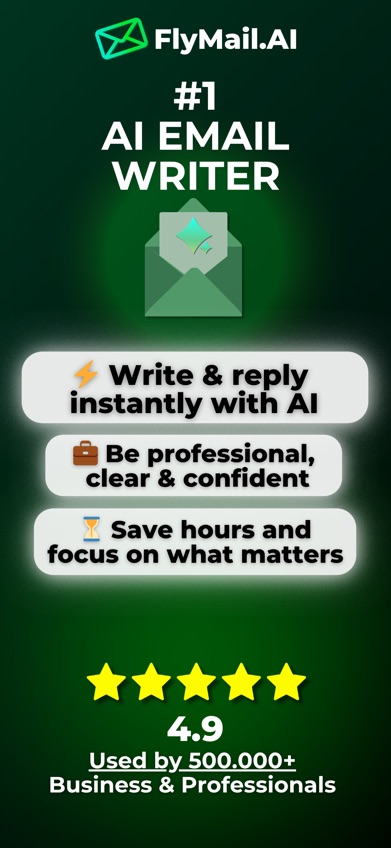 FlyMail screenshot from the App Store listing