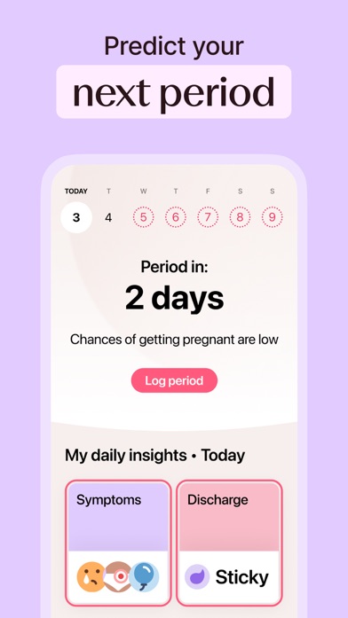 Flo screenshot from the App Store listing