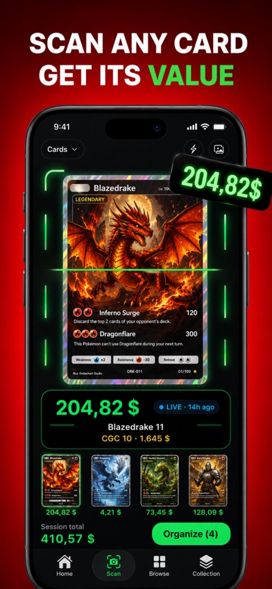 TCG App screenshot from the App Store listing